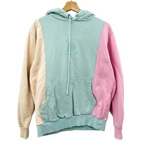 Teddy Fresh S Color Block pastel Hoodie